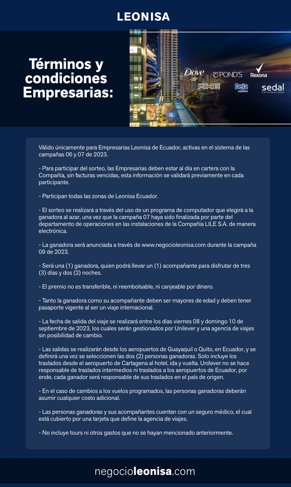 Terminos y condiciones